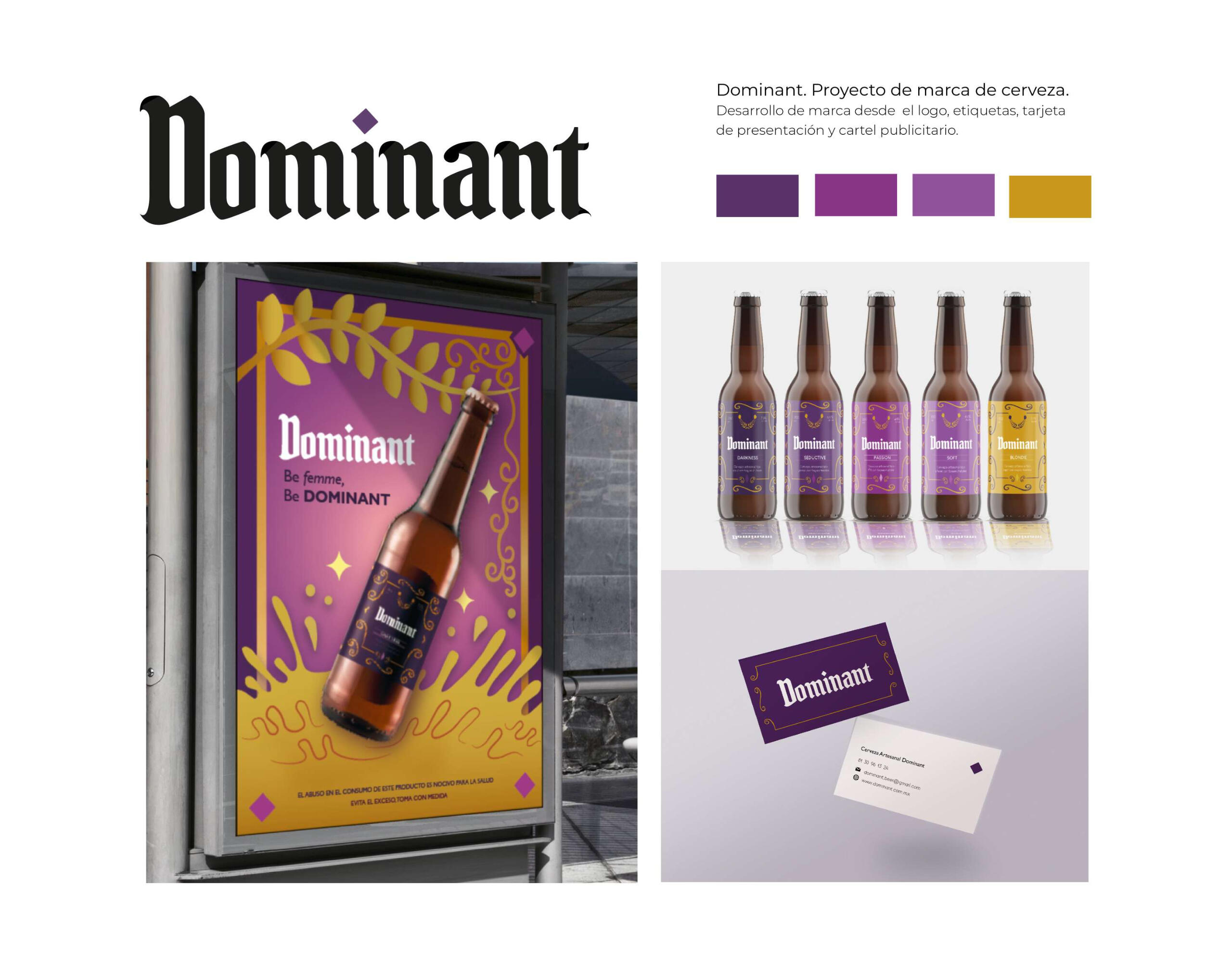 Logo, brand identity and packaging design for an artisan beer brand